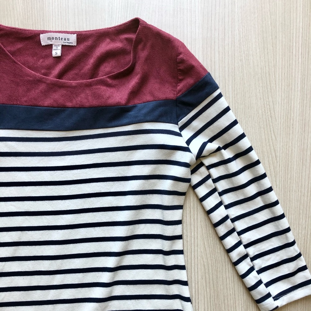 Monteau Striped Mini Dress